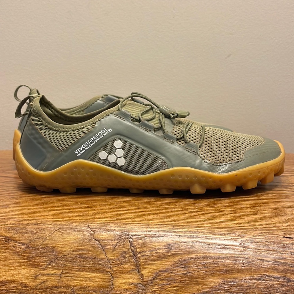 Vivo barefoot primus trail SG olive green men's shoes size 42 EU